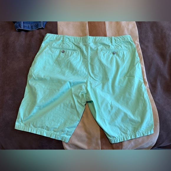 Express men’s flat front chino shorts size 38 seafoam green/turquoise - Picture 2 of 3